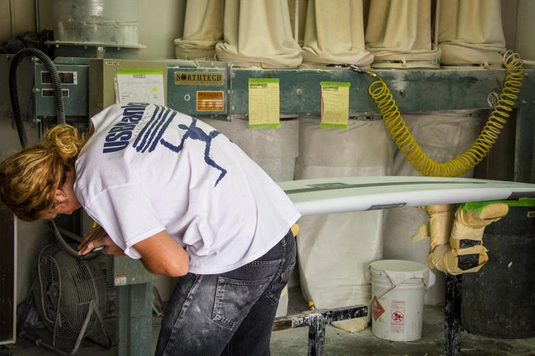 Visiting Christenson Surfboards.....