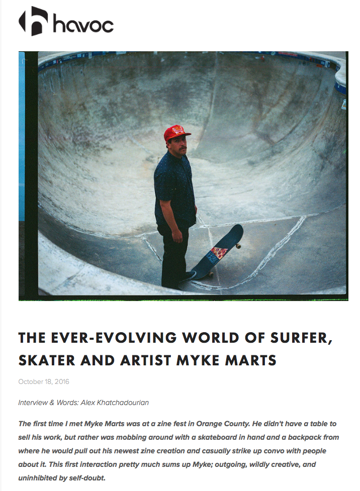 Outlier Myke Marts feature on Havoc TV