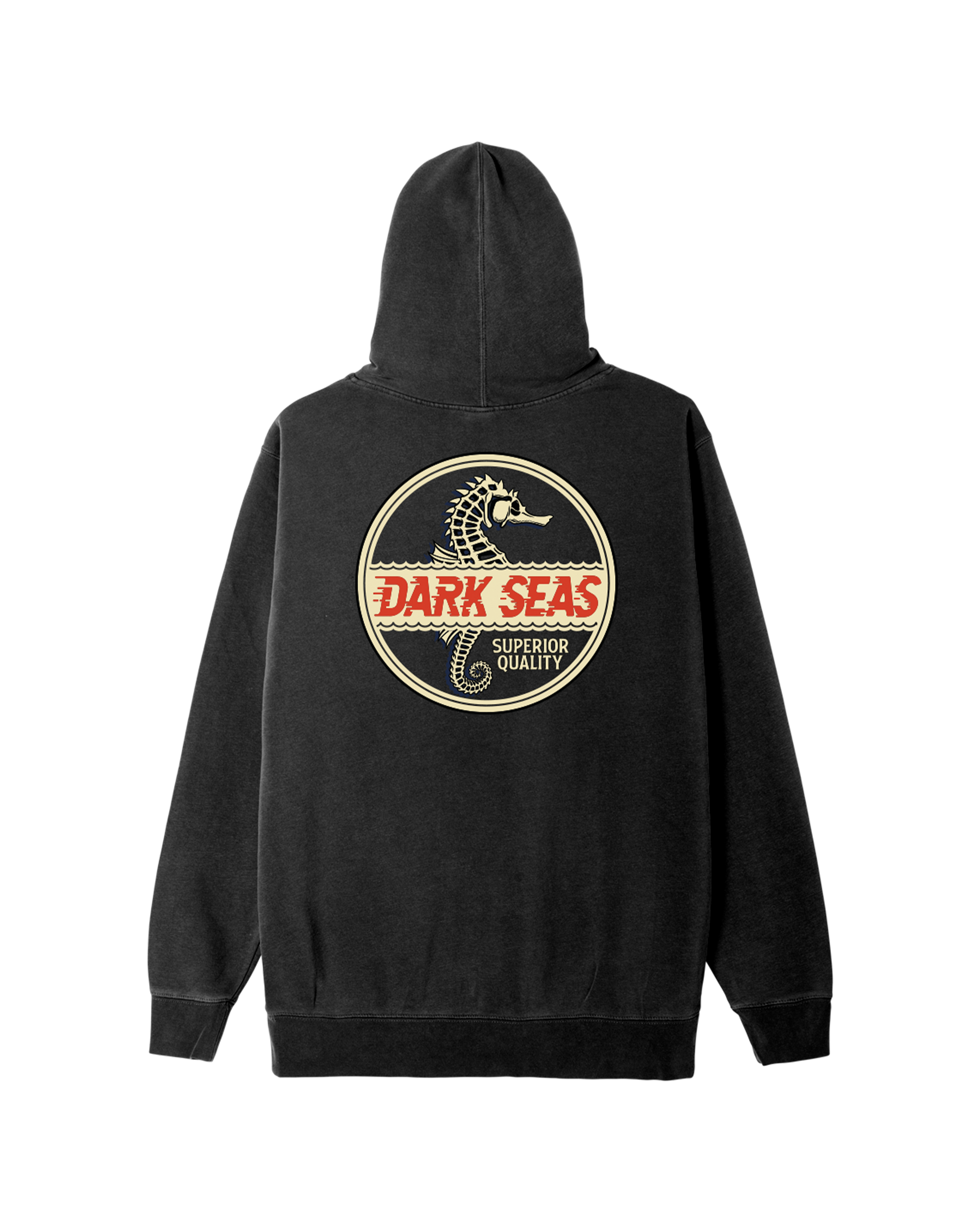 Oil Drum Pigment Pullover Hood