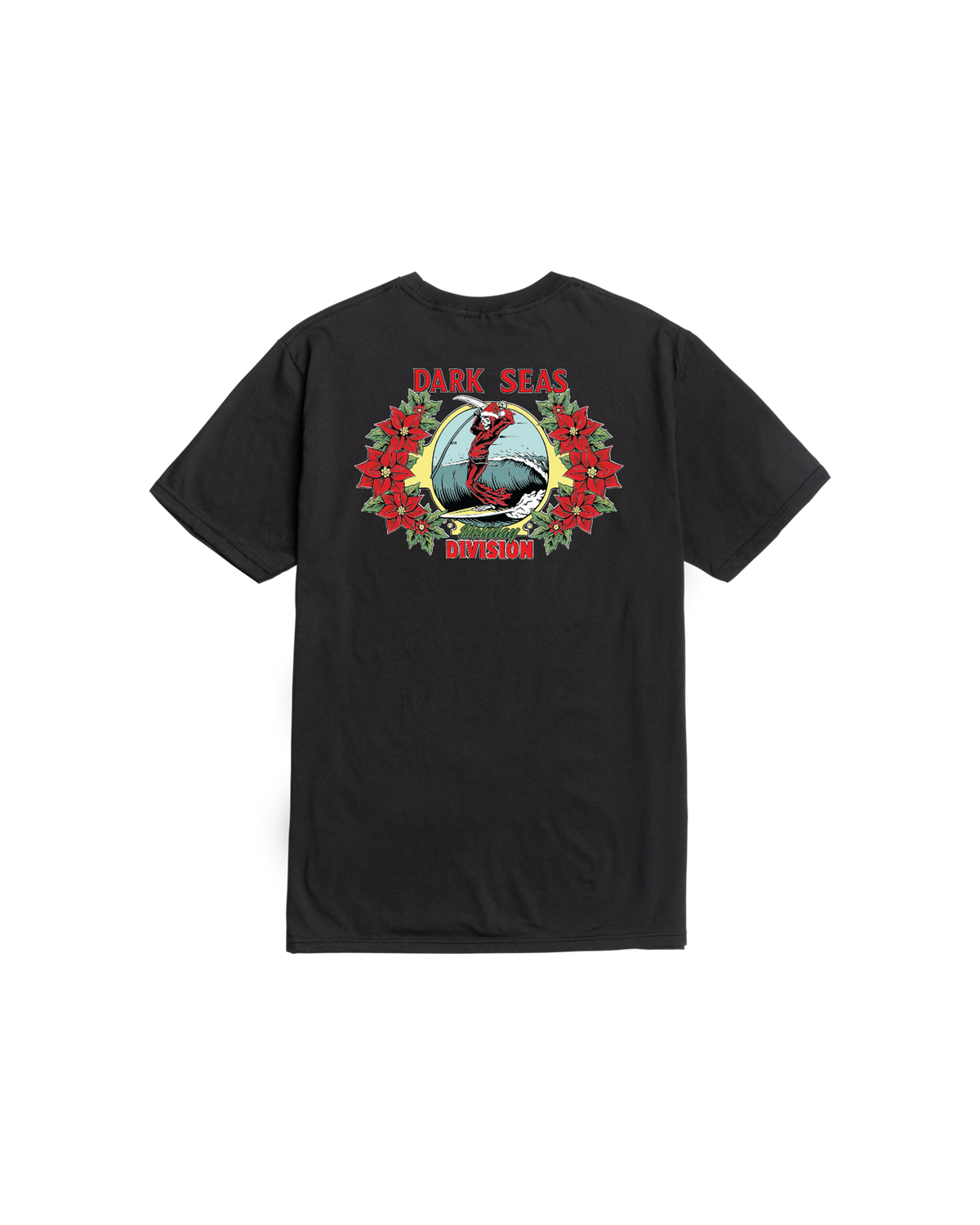 Surfin Santa Premium T-Shirt (zoomed)