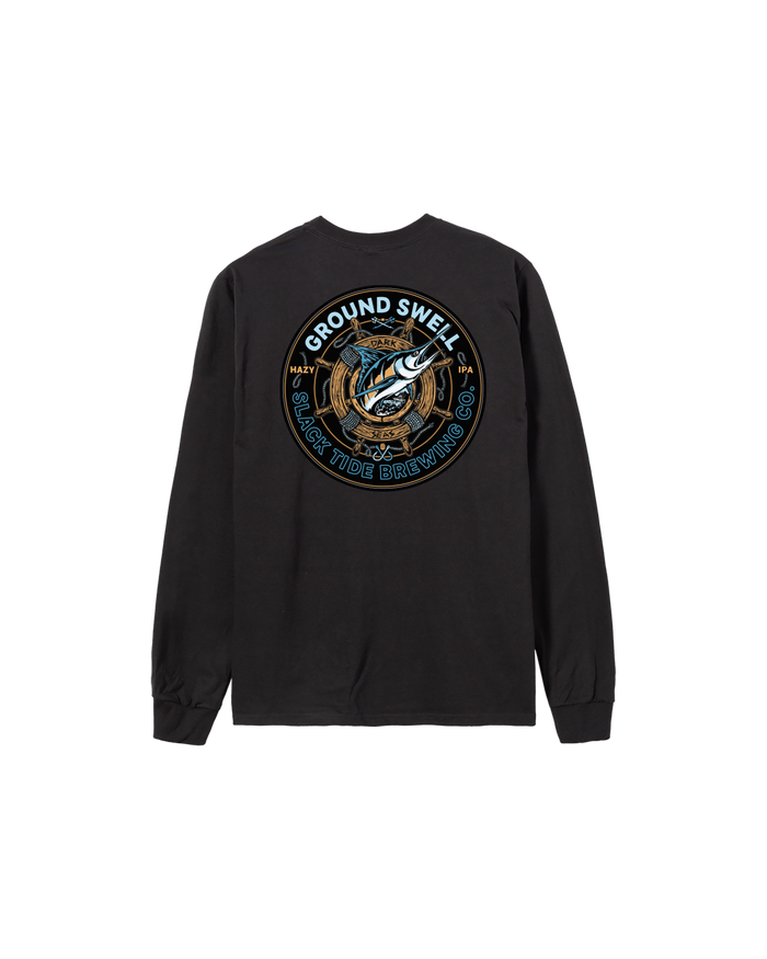 Ground Swell Stock Ls T-Shirt Black