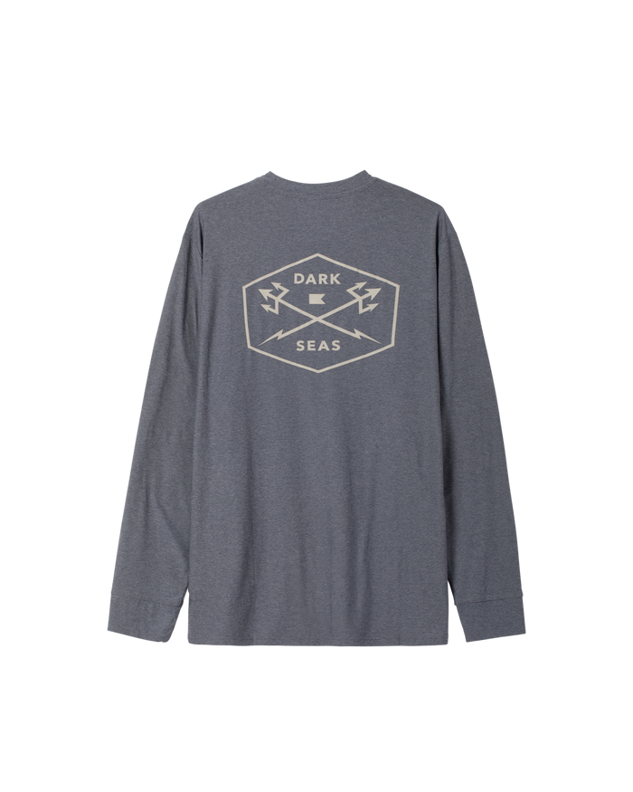 dark-seas-no-sweat-ls-shirt-navy-heather - alternate view
