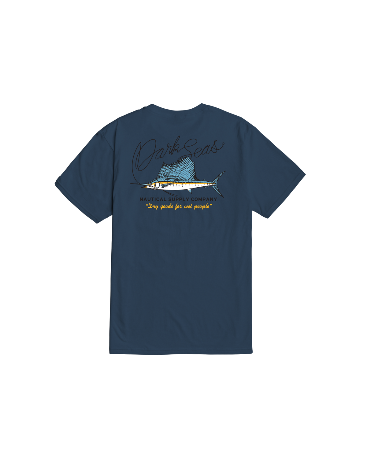 dark-seas-thin-line-premium-t-shirt-blue