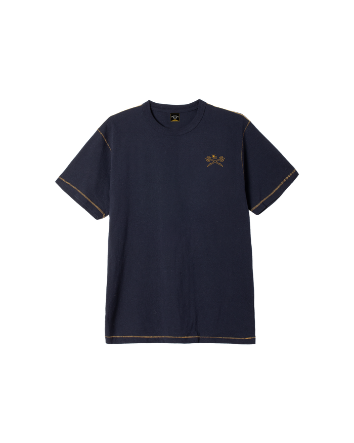 dark-seas-fineline-blind-stitch-blind-stitch-t-shirt-heather-navy - alternate view
