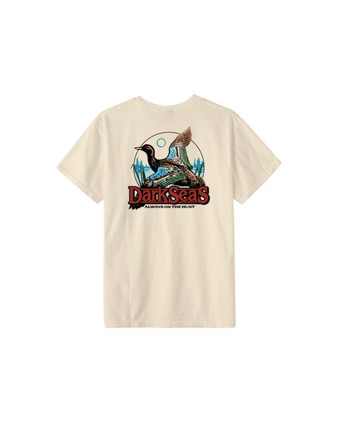 Warning Duck T-Shirt – Washed Camellia Color, Unisex Short Sleeve Tee With Custom Duck Design & Front Pocket - View #3