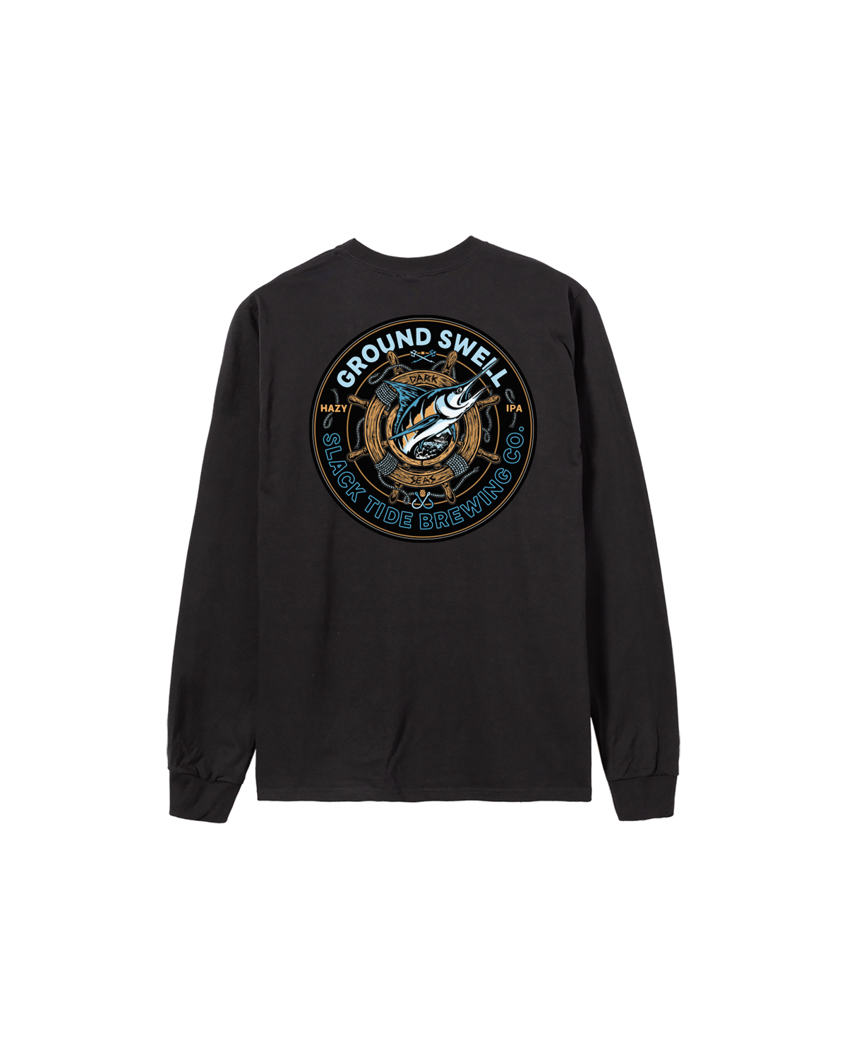 Ground Swell Stock Ls T-Shirt Black