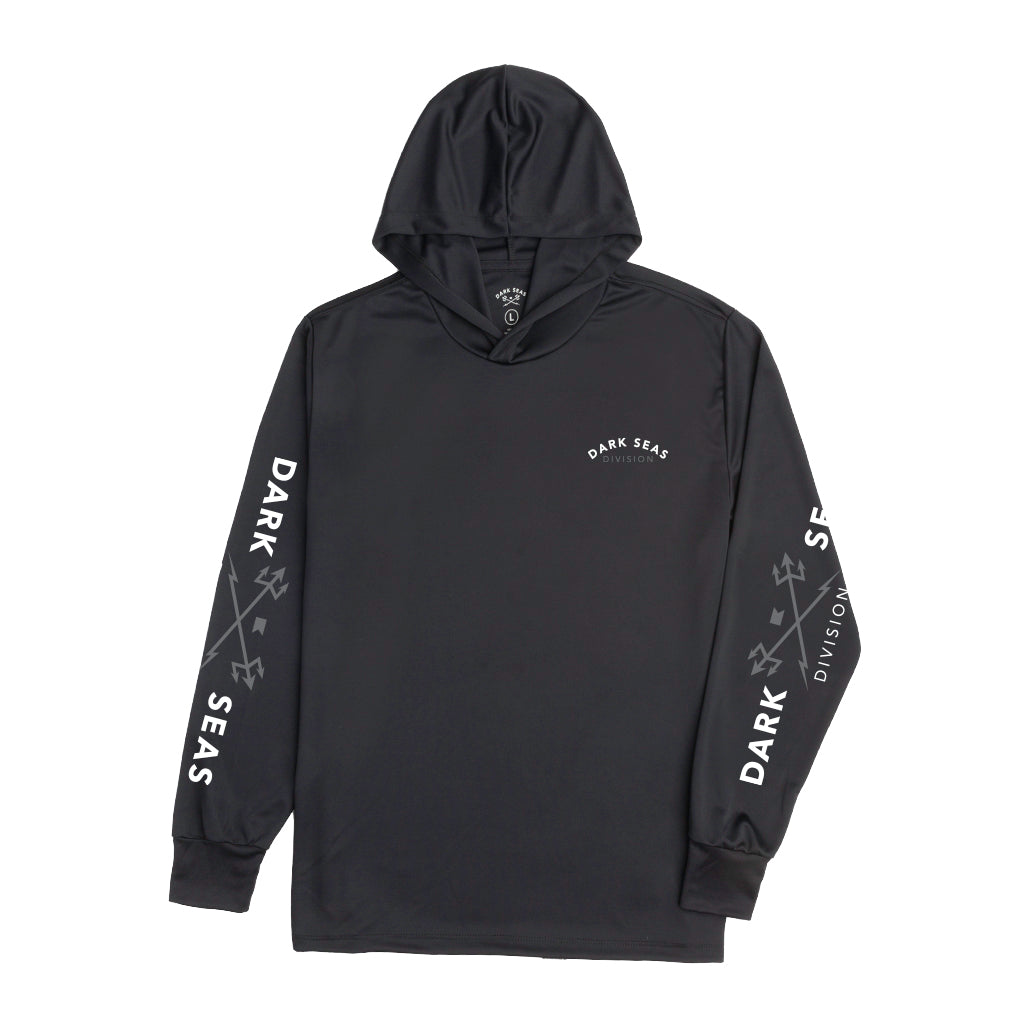 Our Local Knowledge HOODED Sun Shirt - Black
