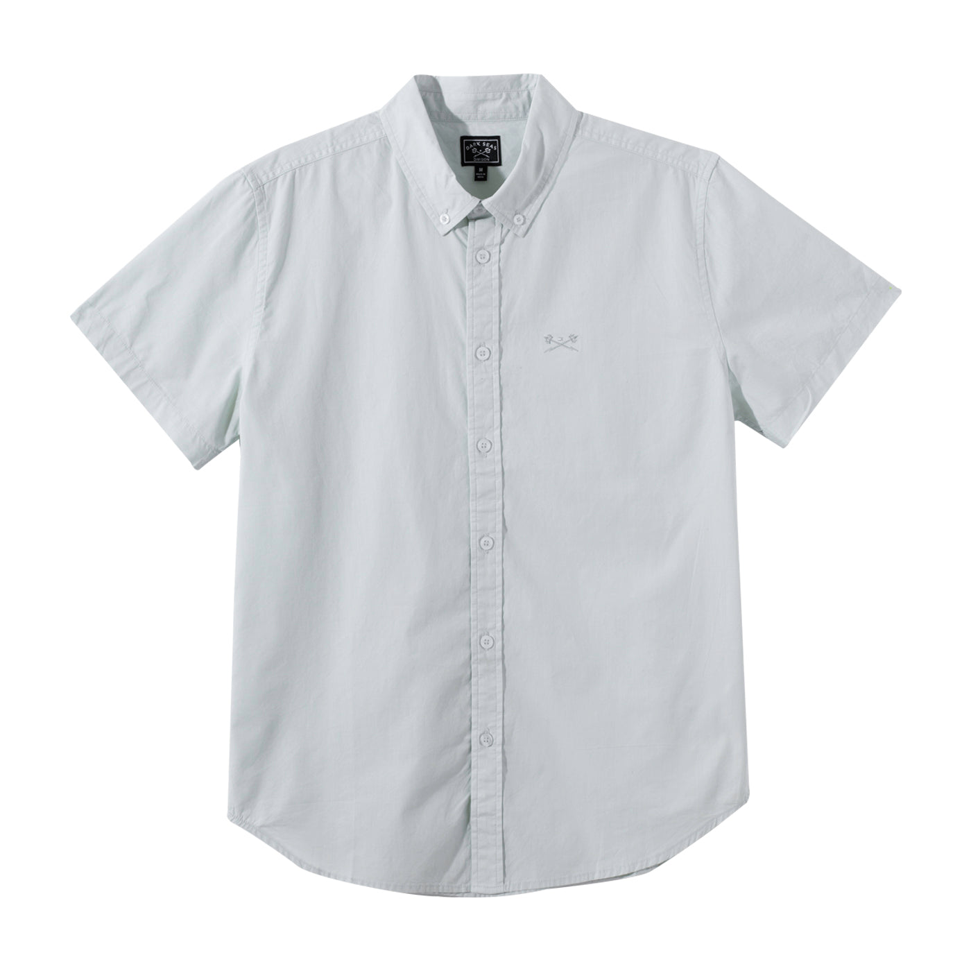 Horze Men's Dorian Technical Short Sleeve Sun Shirt - Peacoat Dark Blue/White