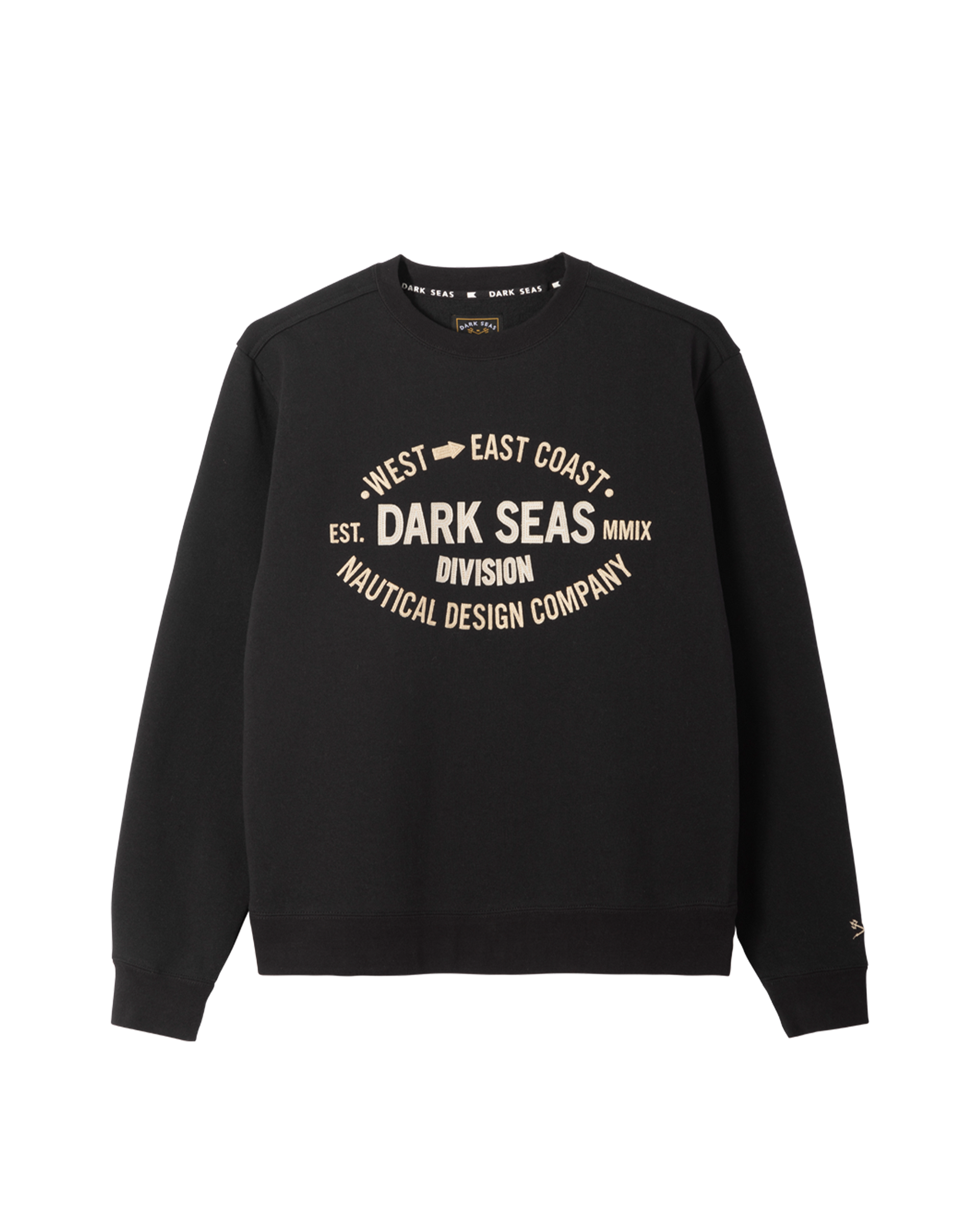 SEA セール CREWNECK SWEATSHIRT - BLACK / XL Men's Embroidered