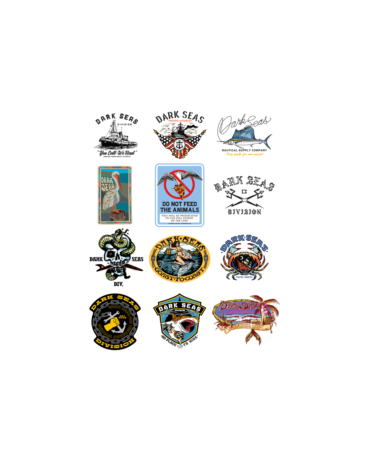 Ds Sticker Pack X 10Pk – Dark Seas Division